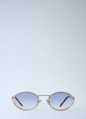 Miu Miu MU 52YS Oval Sunglasses Gold lmu0364004