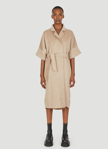 Max Mara Cesy Knitted Coat Beige max0249007