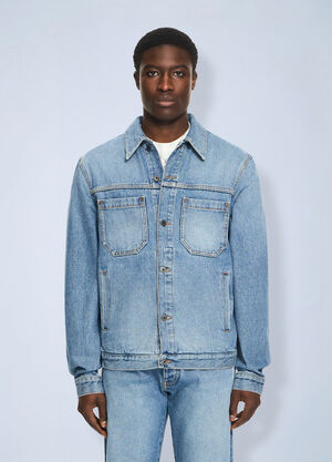 Off-White Half Arrow Denim Skate Jacket Blue ofw0164127