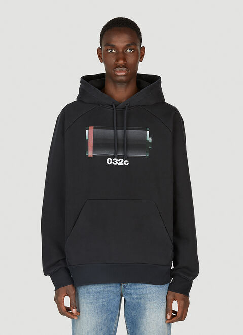 032C Low Battery Hooded Sweatshirt White cee0152011