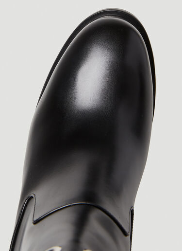 Eyelet Heeled Boots Alexander McQueen Eyelet Heeled Boots Black amq0251022