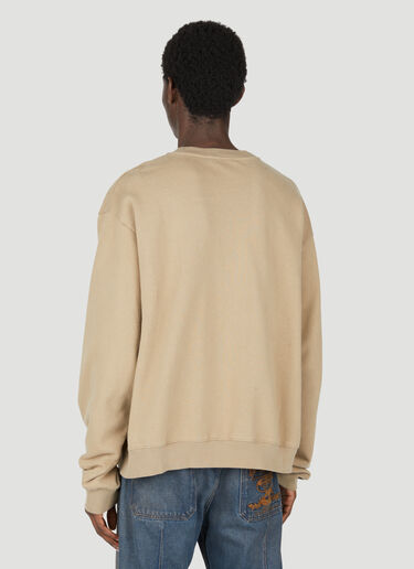 Acne Studios Glow In The Dark Logo Sweater Beige acn0154025