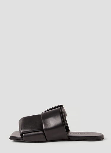 Bottega Veneta 패치 샌들 블랙 bov0252056