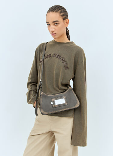 Acne Studios Platt Mini Shoulder Bag Brown acn0258030