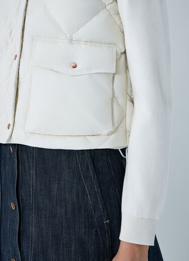 Moncler Diamond-Quilted Gilet White mon0264033