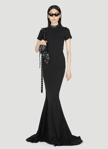 Balenciaga 垂褶连衣裙 黑色 bal0252046