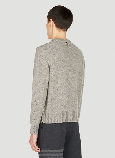 Thom Browne 4 Bar Intarsia Sweater Grey thb0151031