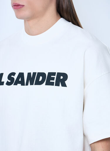 Jil Sander Logo T-Shirt White jil0143012