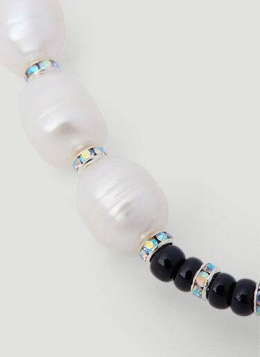 Pearl Octopuss.y 크리스털 장식 펄 네크리스 블랙 prl0353005