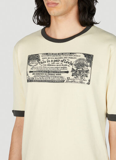 Levi's 1970S リンガー T シャツ ベージュ lvs0151005