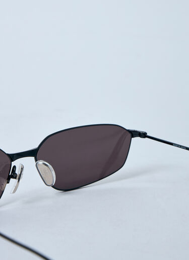Balenciaga Invis Oval Sunglasses Black bcs0360008