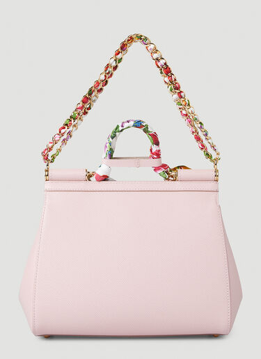 Dolce & Gabbana Sicily Scarf Shoulder Bag Pink dol0247149