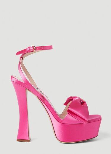 Miu Miu Bow Front Platforms Pink miu0250054