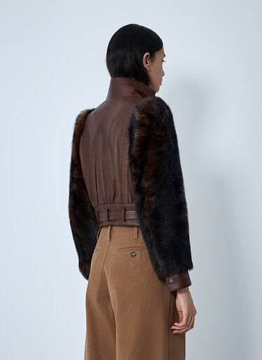 Leather Jacket Chloé Leather Jacket Brown chl0261017