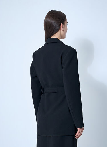 GANNI ボンデッドクレープブレザー  ブラック gan0260008