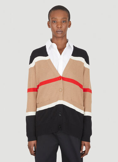 Burberry Phillipa 经典条纹开衫 米 bur0247033