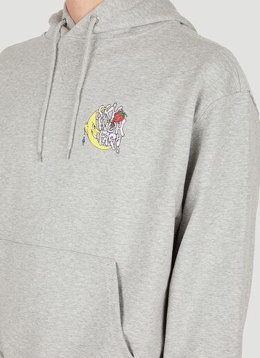 Sky High Farm Workwear Perennial Will Sheldon Print Hooded Sweatshirt Grey skh0350017