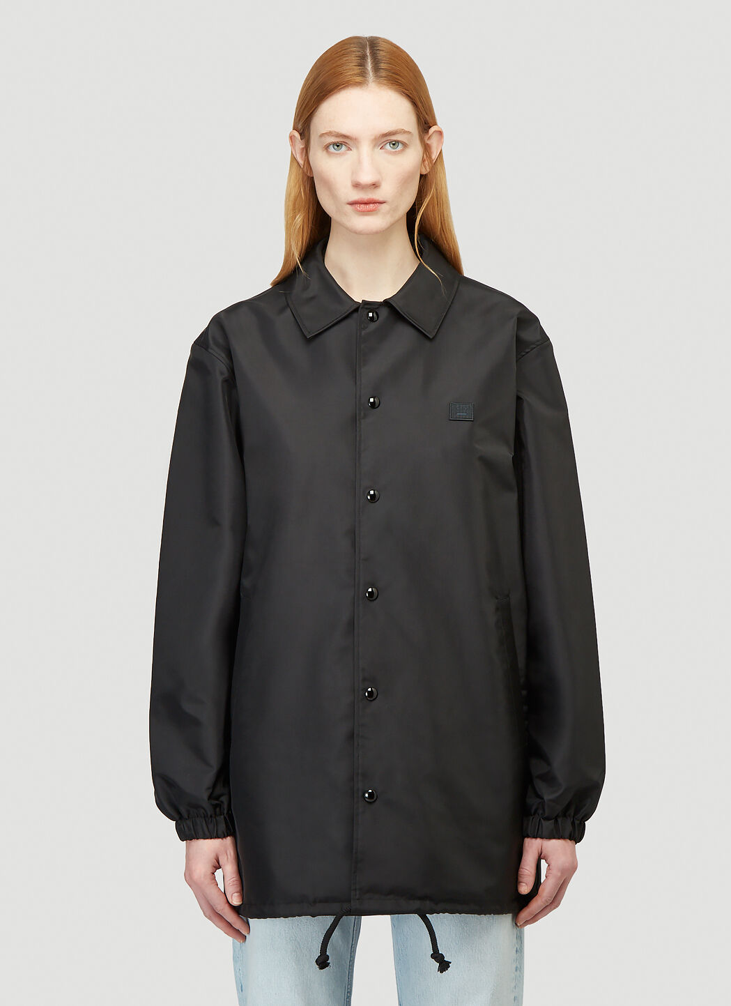 Saint Laurent Face Print Jacket Black sla0235026