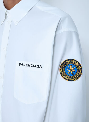 Balenciaga Button-Down Shirt White bal0161006