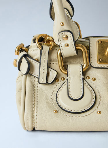 LN-CC® - Chloé: Small Paddington Grained Leather Shoulder Bag - Cream Chloé Small Paddington Grained Leather Shoulder Bag Cream chl0265053