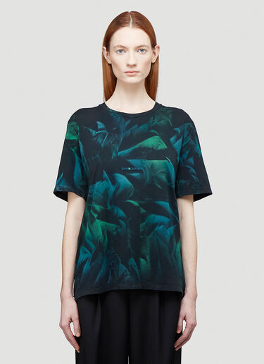 Saint Laurent Printed T-Shirt Green sla0243028