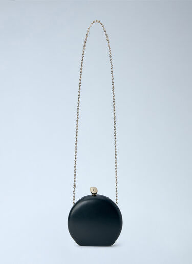 LN-CC® - Sportmax: Curved Clutch with Chain Strap - Black Sportmax Curved Clutch with Chain Strap Black spx0266213