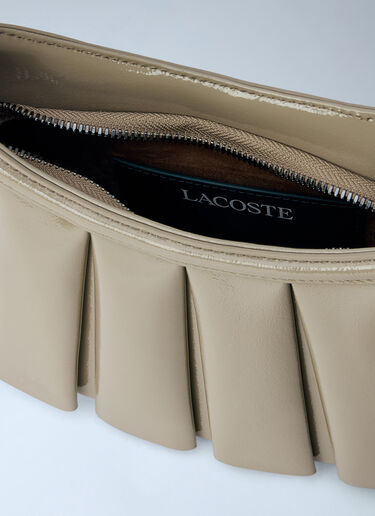 LN-CC® - Lacoste: Runway Small Patent Leather Lenglen Purse - Khaki Lacoste Runway Small Patent Leather Lenglen Purse Khaki lac0266006