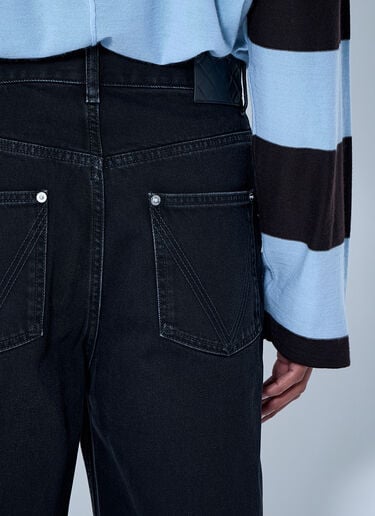 Bottega Veneta Wide-Leg Denim Jeans Black bov0164011