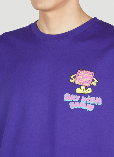 Sky High Farm Workwear Printed T-Shirt Purple skh0352013