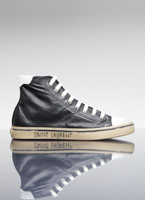 Saint Laurent Malibu High Top Sneakers Black sla0154028