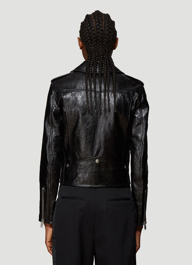 Saint Laurent Motorcycle Leather Jacket Black sla0237001