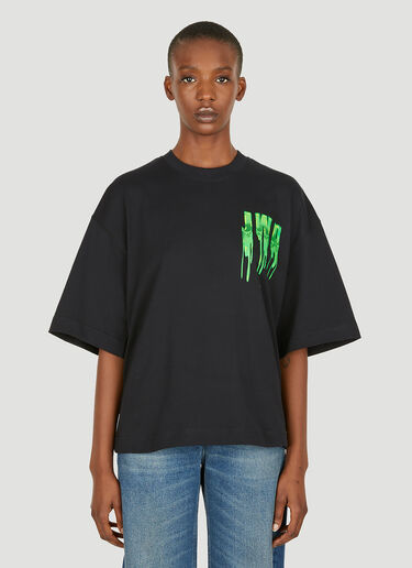 JW Anderson Slime Logo T-Shirt Black jwa0249016