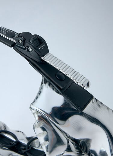 Innerraum Object HM2 Small Crunch Half Moon Bag Silver inn0363012