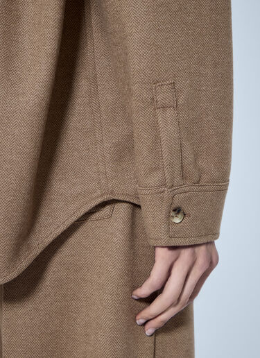 LN-CC® - Max Mara: Ladino Button-Up Shirt - Camel Max Mara Ladino Button-Up Shirt Camel max0266057