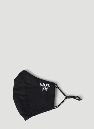 More Joy Logo Print Face Mask Black mjy0347067