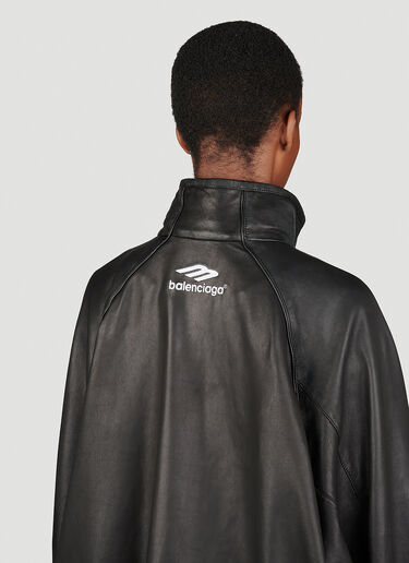 Balenciaga Tracksuit Leather Jacket Black bal0253001