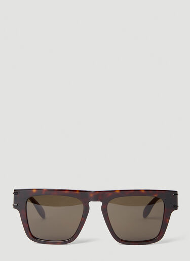 Alexander McQueen Square Sunglasses Brown amq0152042