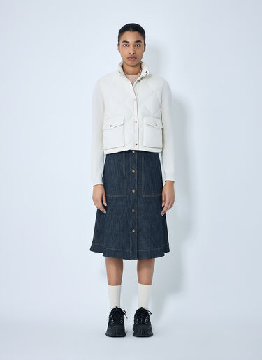 Moncler Diamond-Quilted Gilet White mon0264033