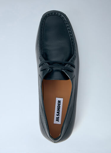 Jil Sander Leather Moccasins Black jil0164007