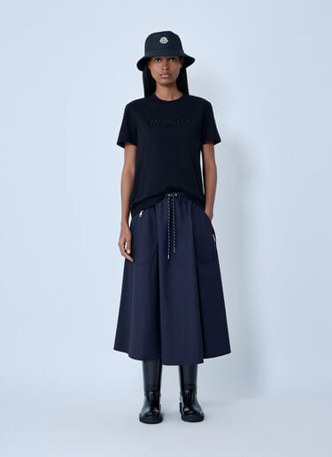 Moncler Logo Motif T-Shirt Black mon0263038