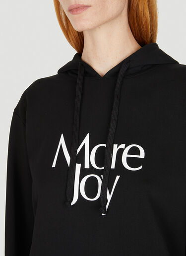 More Joy Logo Print Hooded Sweatshirt Black mjy0349004