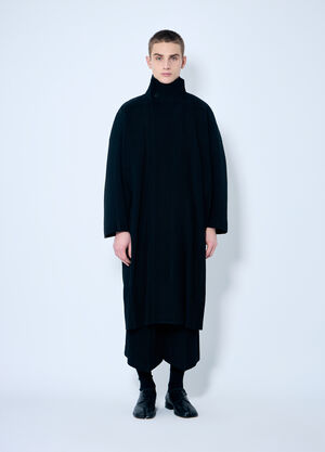 Homme Plissé Issey Miyake Pleated Coat Black hmp0159009