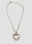 Charlotte CHESNAIS Crystal Heart Necklace Silver ccn0350005