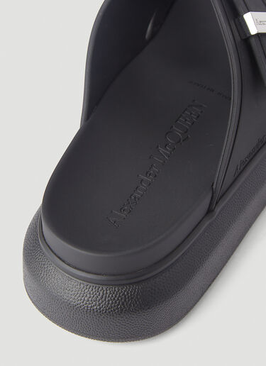 Alexander McQueen Hybrid Rubber Slides Black amq0244032
