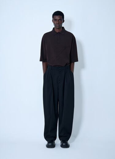 Jacquemus Le Polo Shirt Dark Brown jac0162008