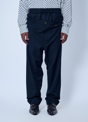 Vivienne Westwood Builder Straight-Leg Trousers Navy vvw0166002