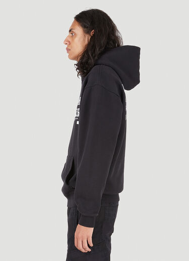 HYMNE x LN-CC x Online Ceramics Dear Hearts Hooded Sweatshirt Black hym0146003