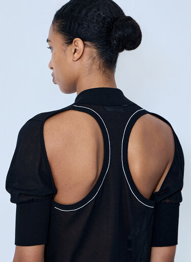 Kiko Kostadinov Kreiner Knit Polo Black kko0264010