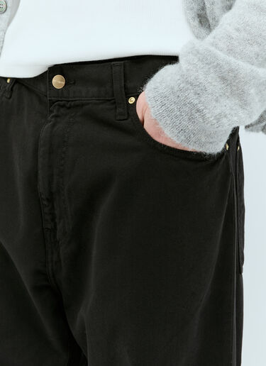 Carhartt WIP 더비 팬츠  블랙 wip0153006