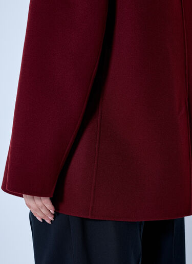 LN-CC® - Max Mara: Double-Breasted Wool Coat - Bordeaux Max Mara Double-Breasted Wool Coat Bordeaux max0266097